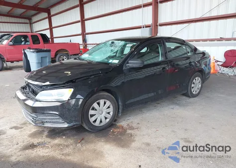 2015 Volkswagen Jetta 2.0L S из США, поврежденный, VIN 3VW2K7AJ0FM318092